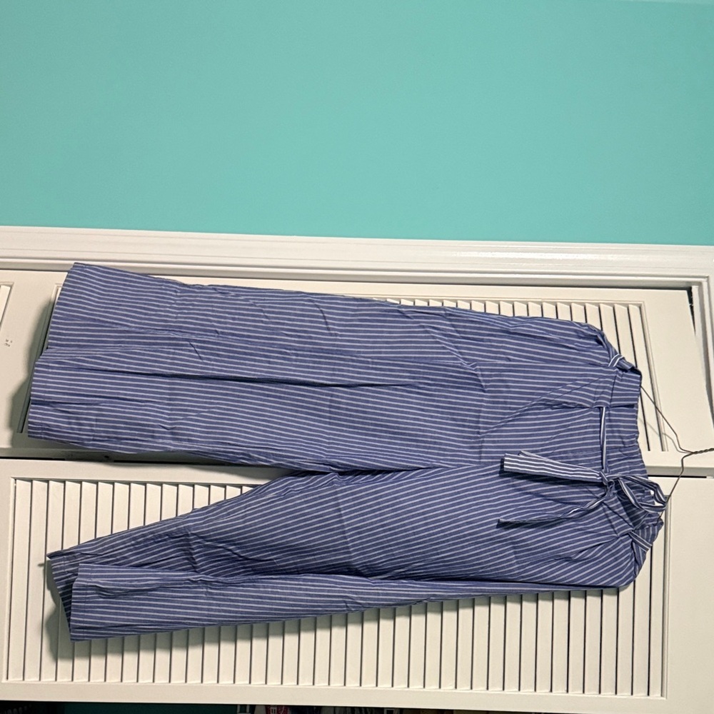 a new day Blue and White Striped Wide Leg Pants
